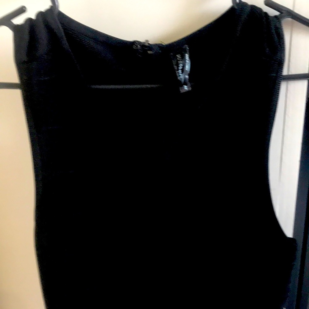 Black knee height dress
